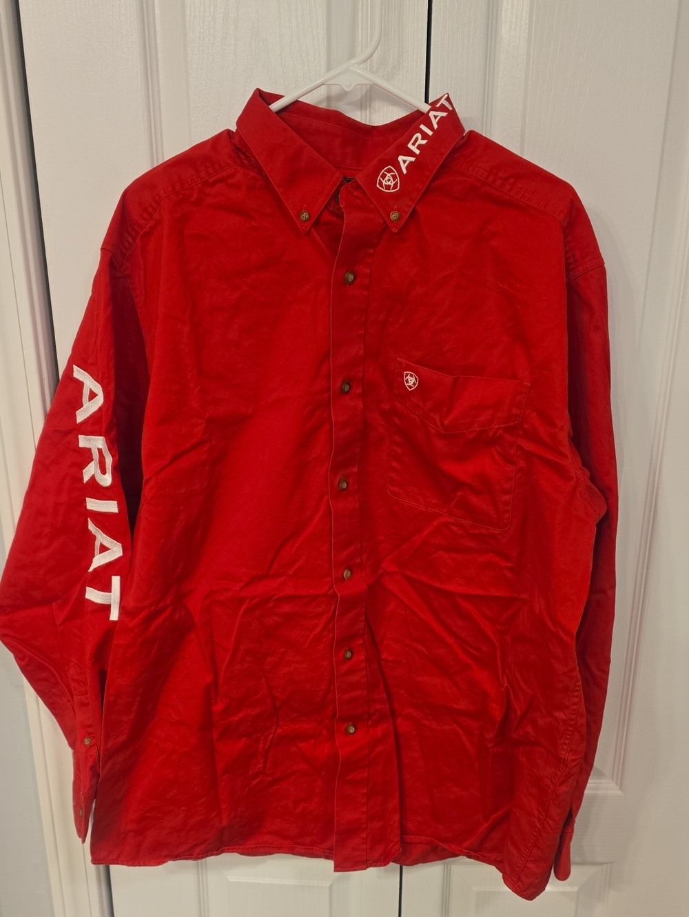Ariat Red Men’s Button-Down Shirt Jacket
